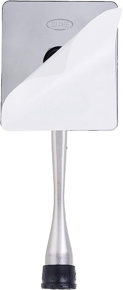 One-Touch Doorstop Adhesive Bracket (Satin Nickel, 6inch x 2pack)