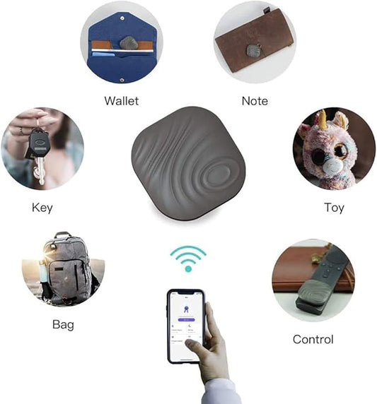 Key Finder - 1PCS Bluetooth Tracker Item Locator with Key Chain for Keys Pet Wallets or Backpacks and Tablets, Batteries Include