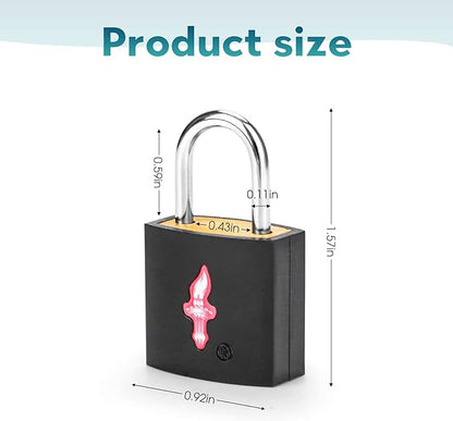 4 Pack Neon Square TSA Approved Luggage Locks with Key for Suitcase Carry On Backpack Laptop Bag Travel Accessories