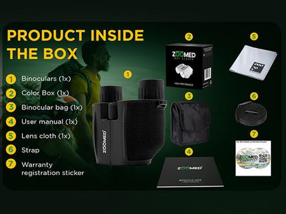 Compact Binoculars for Bird Watching 10x25, Binoculars for Kids and Adults, theather, Easy Focus, Outdoor Travel Sightseeing, Hiking, Small for Adults, Games, Sports, Travel, car Race.