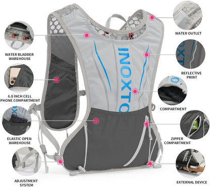 Running Hydration Vest for Men Women Water Backpack for Running 3L Running Hydration Pack for Trail Running Marathon Race Hiking