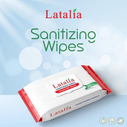 Hand Wipes | 80% Alcohol Hand Sanitizer Wipes for Hands & Face Moisturizing, Gentle, Convenient and Fragrance Free (Pack of 3, 20 Counts)