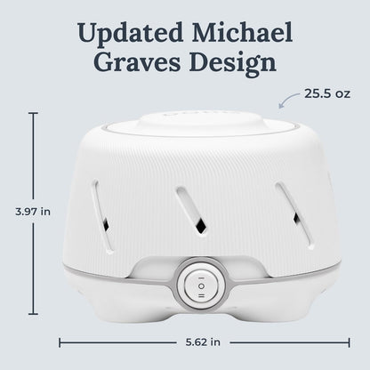 Yogasleep Dohm (White/Gray) & Travel Case (2 Piece Set) The Original White Noise Machine with Natural Sound from a Real Fan, Sleep Aid & Noise Cancelling For Adults & Baby, Office Privacy & Meditation