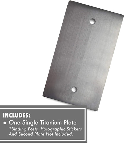 ColdTi - Titanium Bitcoin Seed Plate for Ultra-Secure Ethereum and Crypto Seed Phrase Storage - Premium Seed Phrase Metal - (Single Plate)