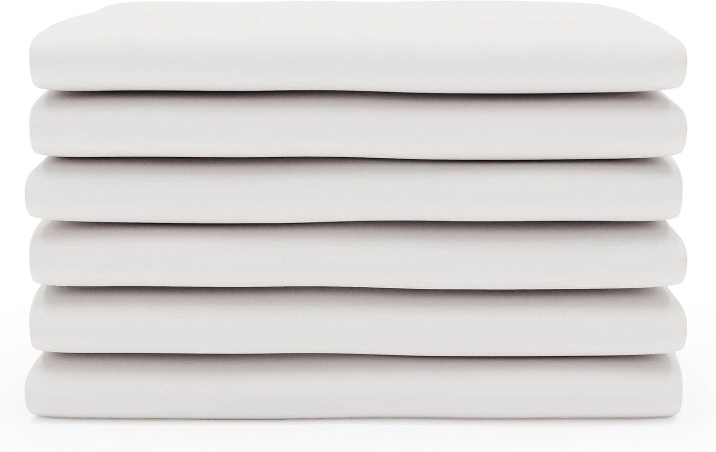 Foundations Pinnacle Folding Metal Hotel Crib and Sheet Bundle - Includes 4" Foam Mattress and 6-Pack White Fitted Compact Sheets for Babies & Toddlers