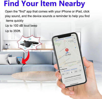 Air Tracker Tags-2Pack Smart Bluetooth Tracker,Smart Tag Item Finders with Find My(iOS Only) App,Smart Tag Locator Tracking Device,Keys Finder and Item Locator,for Luggage,Satchel,Backpack,Pets