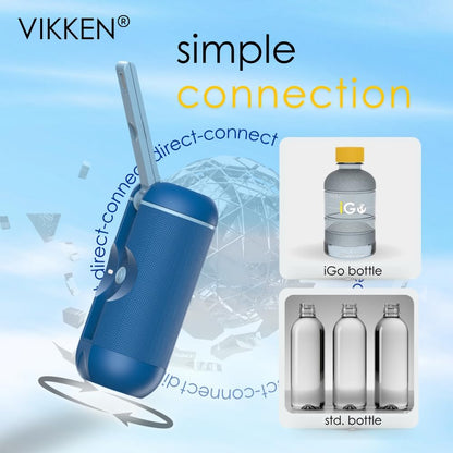 VIKKEN® 250ml iGo X Portable Travel Bidet USB-Type C Rechargeable Electric Mobile Handheld Ultra Strong Water Spray Personal Hygiene Self Care for Women & Men