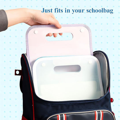 M&G Expanding File Folder 13 Pockets Accordion File Organizer with Labels, Portable Document Receipt Organizer Hold A4 Letter Size Paper, Waterproof Folder for Schoolbag Office Supplies (Purple)