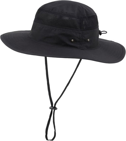 Home Prefer UPF 50+ Men's Sun Hat Wide Brim Bucket Hat UV Protection Hat for Mens Womens Beach Safari Gardening Golf Fishing