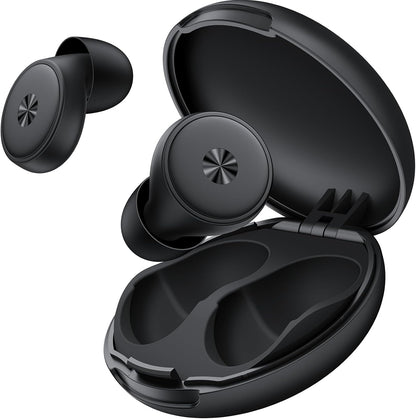 45dB Ear Plugs for Sleeping 0.1oz Ultra-Comfy Noise Cancelling Ear Plugs for Concerts, Deep Focus, Travel, Noise Reduction Ear Plug with 8 Ear Tips Reusable Earplugs with Carry Case Black