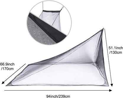 4Monster Camping Net with Carry Bag, Compact and Lightweight, Fits Bed,Sleeping Bags,Tent (Double)