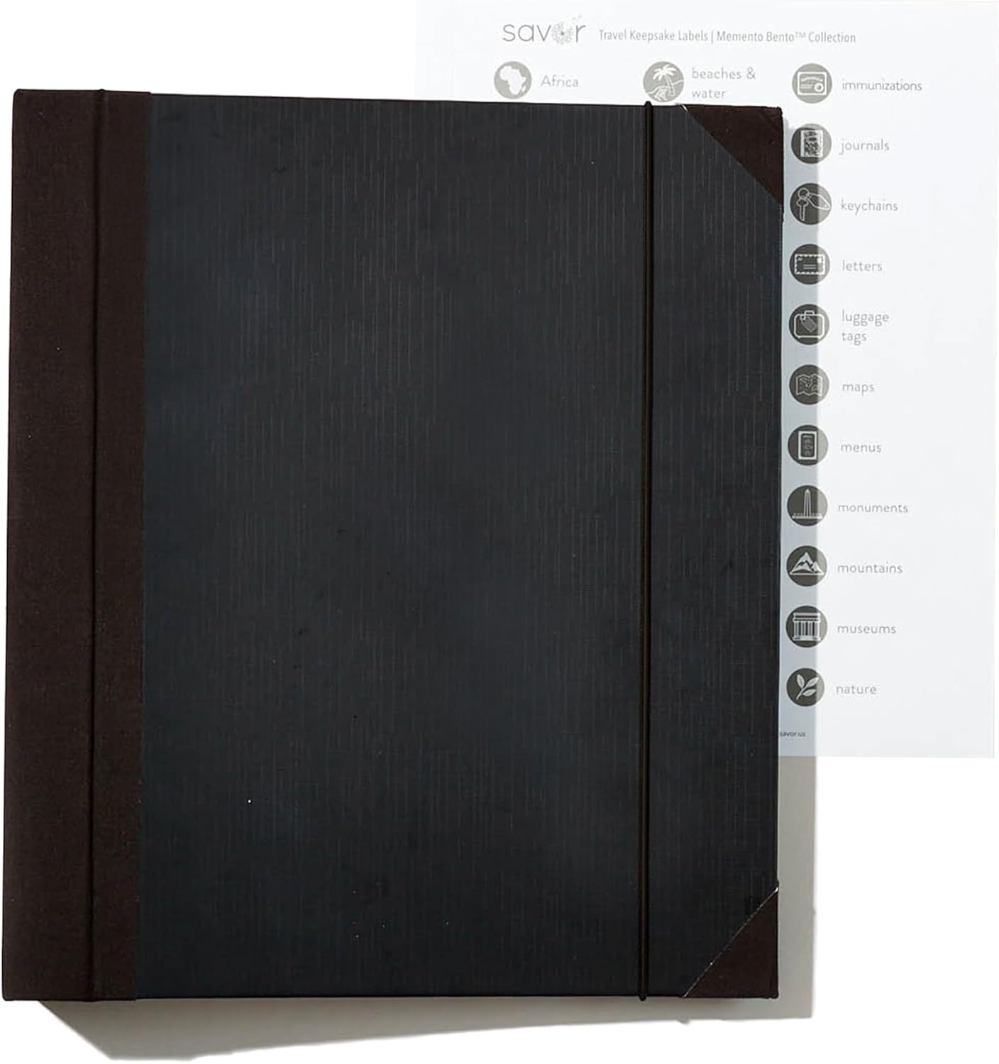 Savor | 2025 Edition The Folio™ Document Organizer | Custom Dyed Cloth-Bound Expanding File for Important Papers, Passports, Birth Certificates & More | Ideal for Home Organization & Graduation Gift