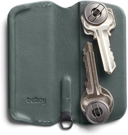 Bellroy Key Cover Plus – Third Edition (Leather Key Holder, Holds 4 – 8 Keys) - Everglade