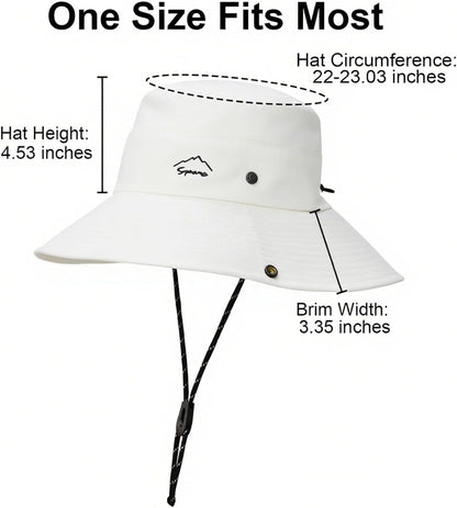 Sun Hats for Women Bucket Hat UV Protection Fishing Hat Wide Brim Safari Hats 2 in 1 Zip-Off Sun Visor Hats UPF 50+