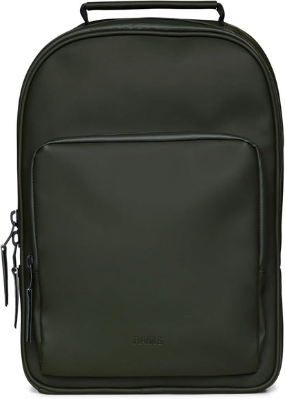 RAINS Large Book Daypack, Backpack, Laptop Bag, Waterproof, 2 Year Warranty, Green