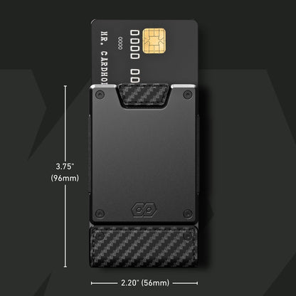 PROOF Wallet | Slim Minimalist Wallets for Men | Leather & Metal | RFID Wallet | Front/Back Pocket | Gift Box | Veteran Owned