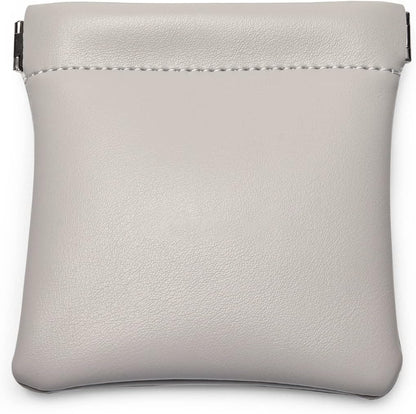 PU Leather Jewelry Travel Bag Leather Jewelry Pouch Christmas,Wedding Party Favor Gift Bag (S, Grey)
