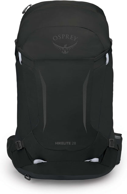 Osprey Hikelite 28L Unisex Hiking Backpack, Black, S/M