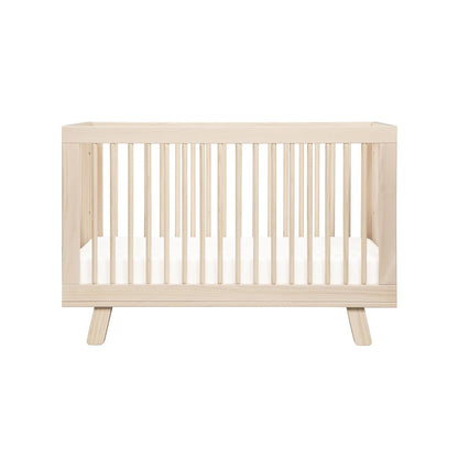 Babyletto Hudson 3-in-1 Convertible Baby Crib - GREENGUARD Gold Certified - Convertible Crib to Toddler Bed and Daybed - Baby Bed with 4 Adjustable Heights - Wooden Crib - Washed Natural