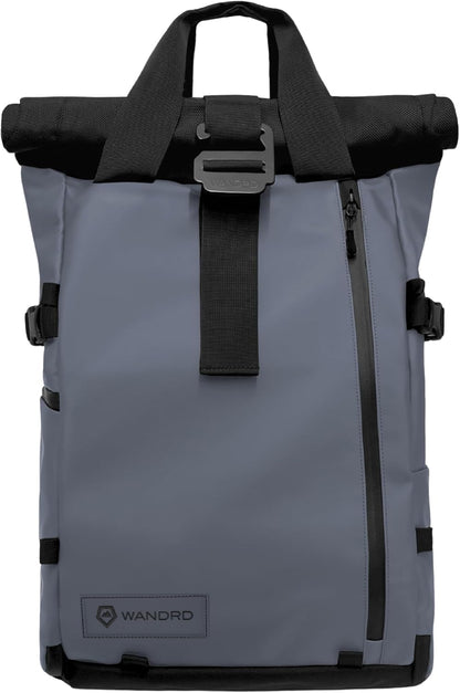 WANDRD PRVKE 21L, V3 Backpack: Weather-Resistant Travel & Camera Backpack with Laptop Sleeve, Quick Side Access, Clamshell Opening – Ideal Photography & Travel Bag (Aegean Blue)