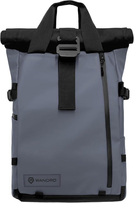 WANDRD PRVKE 21L, V3 Backpack: Weather-Resistant Travel & Camera Backpack with Laptop Sleeve, Quick Side Access, Clamshell Opening – Ideal Photography & Travel Bag (Aegean Blue)