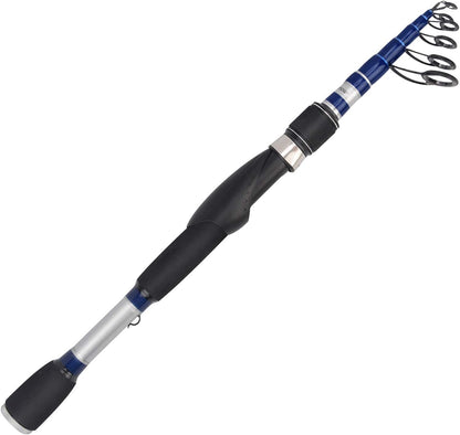 KastKing Compass Telescopic Fishing Rods and Combo, Sensitive Graphite Composite Blank, Easy to Travel, Packs to Just 17" in Length, Stainless Guides and Ceramic Rings, Combos w/ 4+1BB Spinning Reel