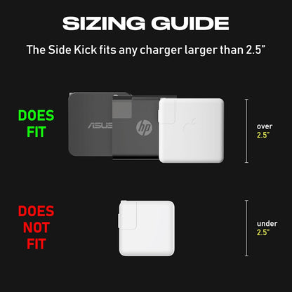 Fuse Reel The Side Kick Collapsible Charger Organizer and Travel Accessory,Usb-c, Compatible with MacBook and PC Charging Cords and Adapter Cable Management White