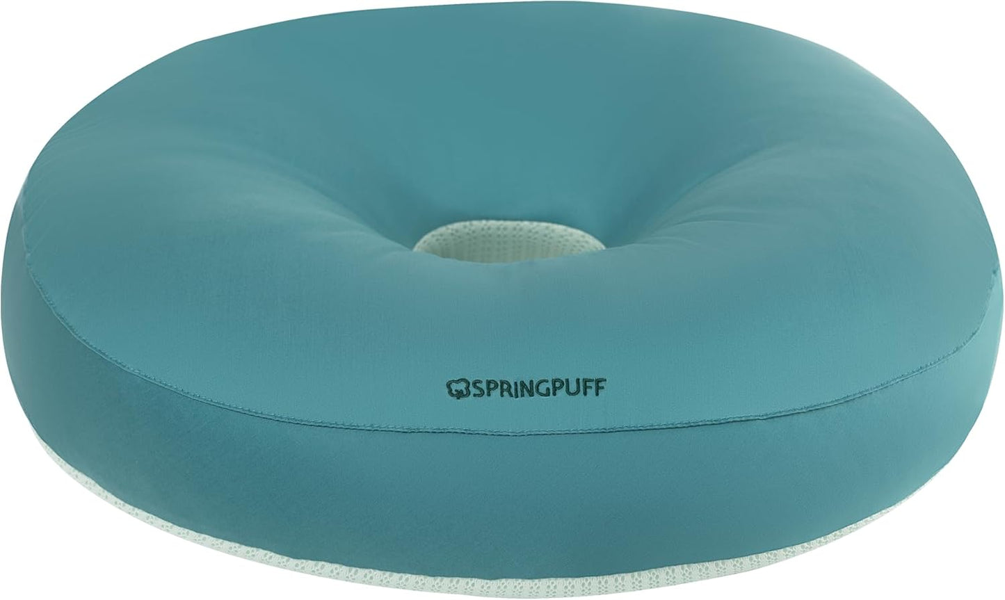 Premium Egyptian Cotton Pressure Relief Donut Chair Seat Cushion for Home, Car, Office Sitting - Postpartum, Pregnancy, Tailbone & Back Pain, Ergonomic Support