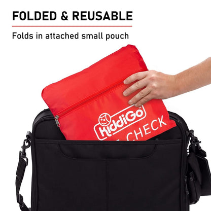 Travel Stroller Bag for Airplane, Red, 47" H x 24" W x 15" D, Fits Most Large, Single, Double, Jogging Strollers,Waterproof, Heavy-Duty Protection, Easy-to-Carry Design