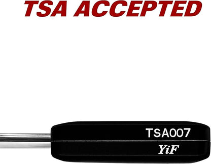 BV TSA Accepted Luggage Travel Lock, Set-Your-Own Combination Lock for School Gym Locker, Luggage Suitcase Baggage Locks, Filing Cabinets, Toolbox, Case (Black, 2 Pack)