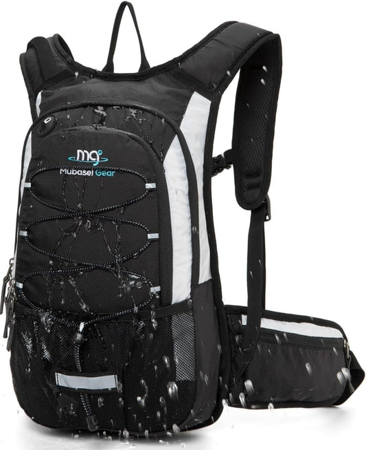 15L Insulated Hydration Backpack Pack with 2L Water Bladder Lightweight Hiking Backpack Bag for Women Men Daypack for Hiking Running Festival Camping Biking
