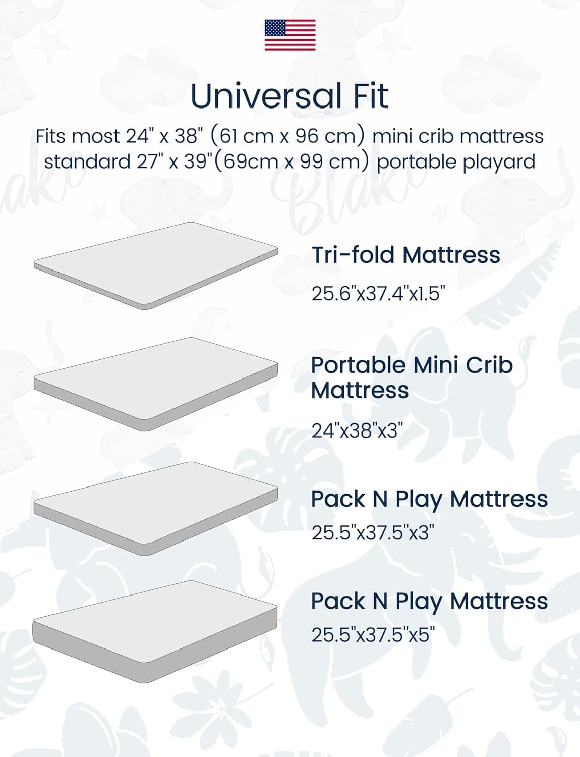 TotAha Premium Soft Pack n Play Sheets, Super Stretchy Jersey Knit Mini Crib Sheets Fitted, Silky Comfort Pack and Play Sheets Fitted, 2 Pack (Botanical Garden & Cute Bear)