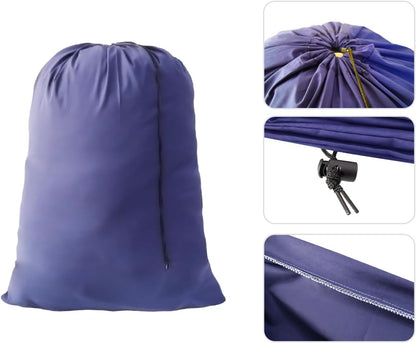 Extra Large Laundry Bag Blue 30"x40" Dirty Clothes Organizer with Drawstring Closure for college, dorm and apartment dwellers Home Dorm Travel Basket (12PCS Blue)