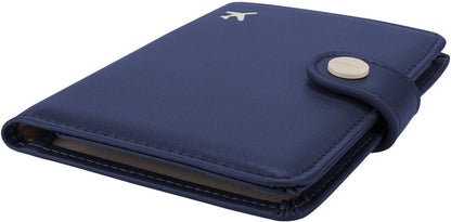 ZOPPEN Passport Holder Women Men, Passport Cover Travel Wallet Rfid Blocking Passport Wallet Cover Case Travel Essentials Document Organizer, Navy Blue