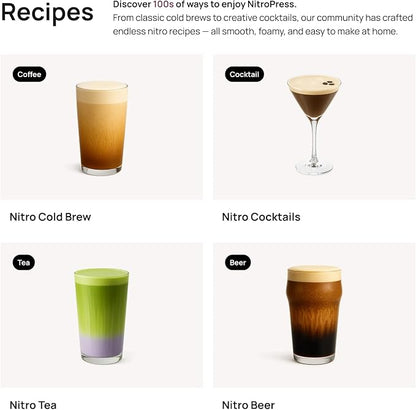 NitroPress Nitro Cold Brew Maker and Dispenser | At-Home Nitro Coffee Maker