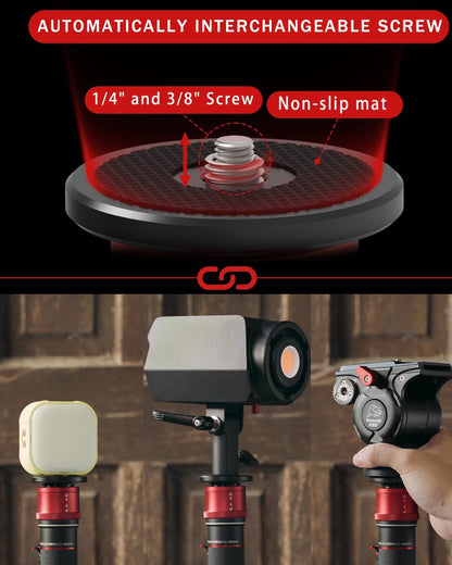 IFOOTAGE Monopod for Camera 71" Cobra 3 A180F,Quick Adjust Monopod with Feet, Walking Stick,CB3 Base Tripod,for Camera Photography,Travel,Payload up to 17.64 lbs/8 KG