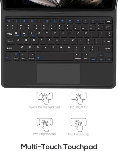 Tablet 10 Inch Android Tablets | with 10GB RAM + 64GB ROM (1TB Expand) | Octa-Core | 1280x800 IPS HD Touchscreen | Dual Camera | 6000mAh. Tablet with Keyboard (Blue)
