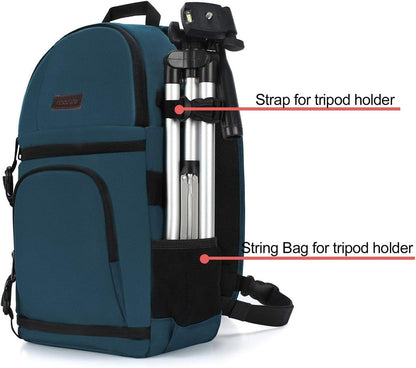 MOSISO Camera Sling Bag, DSLR/SLR/Mirrorless Camera Backpack Case Shockproof Photography Backpack with Tripod Holder & Removable Modular Inserts Compatible with Canon/Nikon/Sony/Fuji