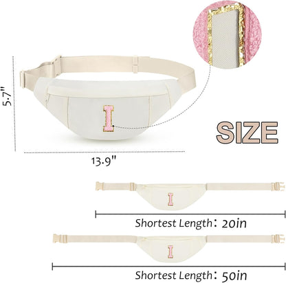 MAXTOP Large Crossbody Fanny Pack with 4-Zipper Pockets,Gifts for Enjoy Sports Festival Workout Traveling Running Casual Hands-Free Wallets Waist Pack Phone Bag Carrying All Phones