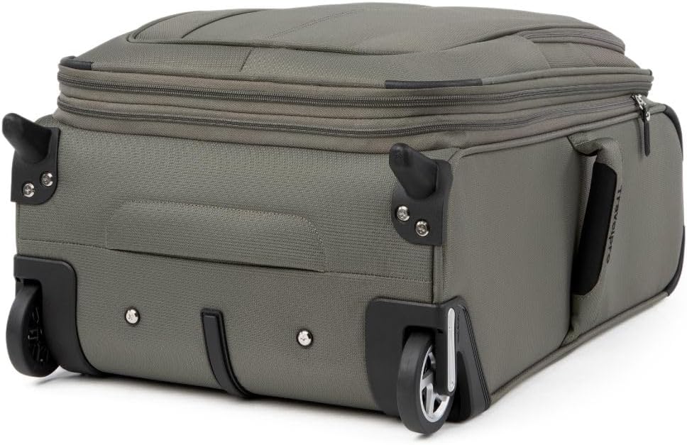 Travelpro Maxlite 5 Softside Expandable Upright 2 Wheel Carry on Luggage, Lightweight Suitcase, Men and Women, Slate Green, Carry On 22-Inch
