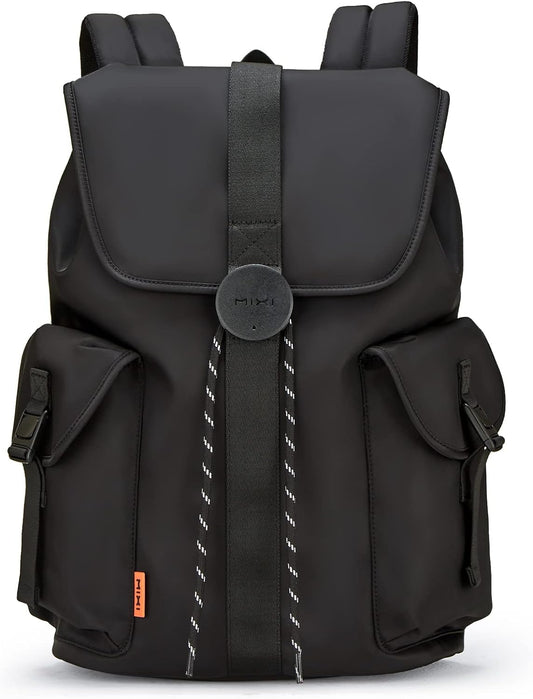 mixi Travel Laptop Backpack for Women & Men Carry On Backpack fits 16'' Laptop, Waterproof Lightweight Casual Hiking Weekender Bags Rucksack,17 Inch, Knight Black