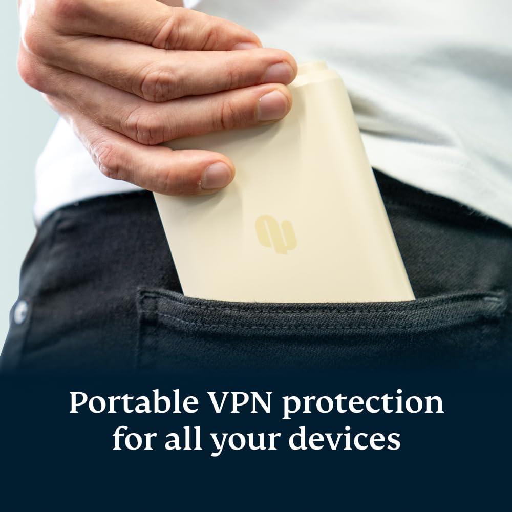 Aircove Go | Portable Wi-Fi 6 VPN Router | Protect Unlimited Devices | Free 30-Day ExpressVPN Trial | (U.S. & Canada Version)