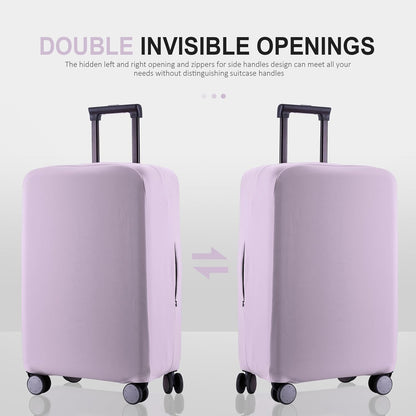 Travel Luggage Cover Suitcase Protector Scratch-Resistant Fit 19-31 Inch Suitcase, Not Included Suitcase (Lavender Purple, 2XL(30-31 inch))