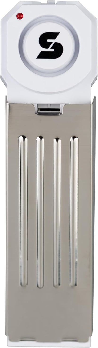 SABRE 120 dB Wedge Door Stop Security Alarm, Extremely Loud Wireless Alarm Siren Audible Up To 1,500 Ft., Non-Skid Pad, Compact Alarm Great for Home, Travel, Apartment or Dorm