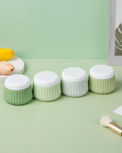Travel Containers for Toiletries 4 Pack, TSA Approved Travel Size Toiletries, With Clear Bag Leak Proof Silicone Jars, Creams Jars Carrying Small Items