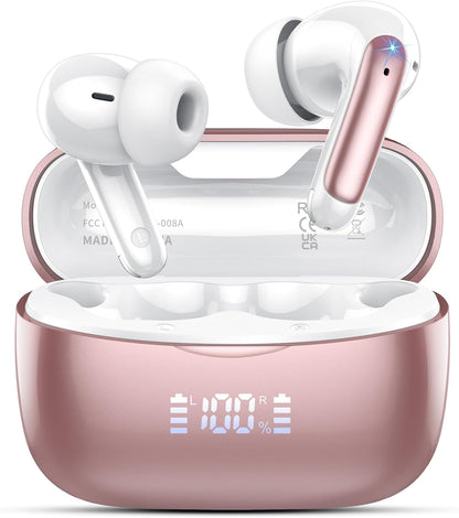 AI Translation Earbuds Real Time with Audio and Video Calls, 164 Language/7 Translation Modes Translator Earbuds Bluetooth 5.4 with APP, 48H AI Ear Buds Translator Device for Business/Learning/Travel