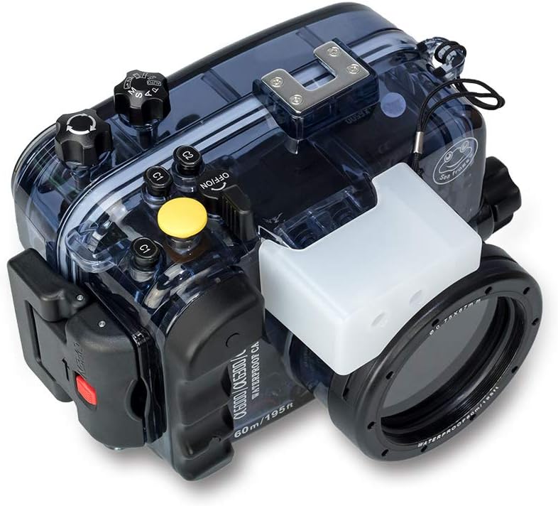 Seafrogs 40m/130ft Waterproof Underwater Camera Housing Waterproof Case for A6000 A6300 A6500 Compatible with 16-50mm Lens