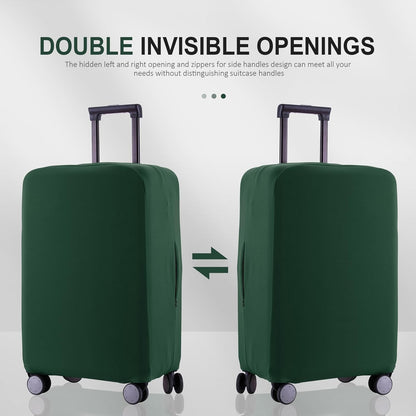 Travel Luggage Cover Suitcase Protector Scratch-Resistant Fit 19-31 Inch Suitcase, Not Included Suitcase (Avocado Green, S(19-21 inch))