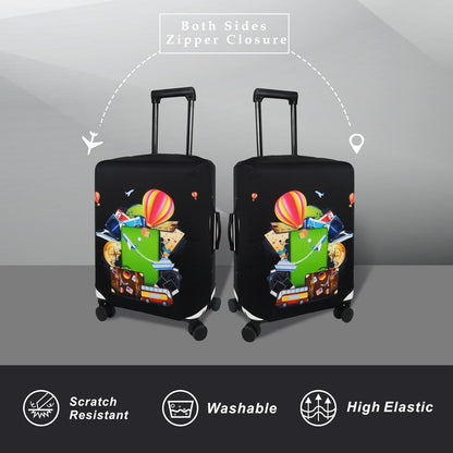 Explore Land Luggage Cover Suitcase Protector Fits 18-22 Inch Case (Travel, S)