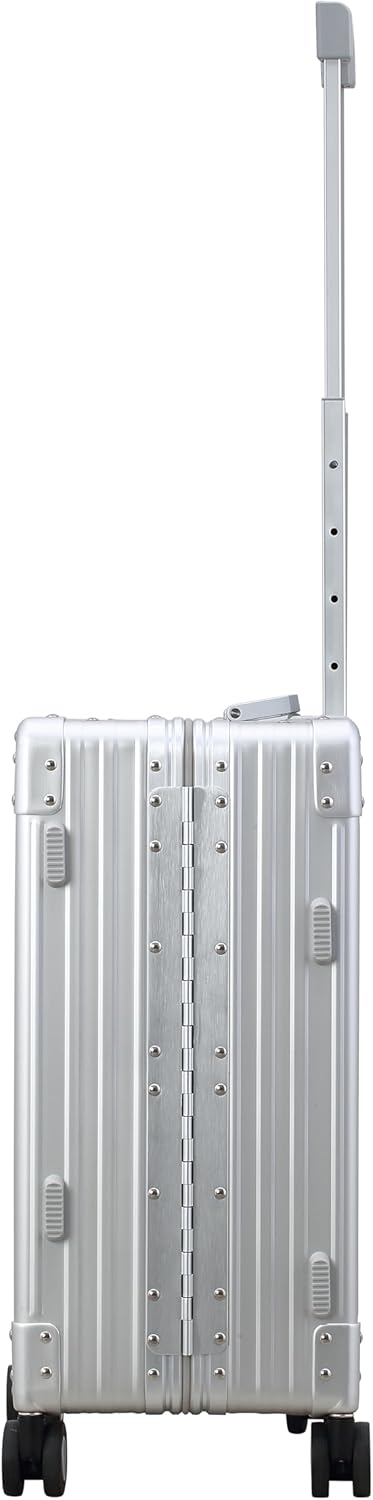 All Aluminum Lightweight Carry-On Luggage - Hardside Carry-On Suitcase, TSA Approved, Hard Shell Suitcase for Travel, Airline Approved 21 Inch Hard Spinner Wheels Luggage (Platinum)